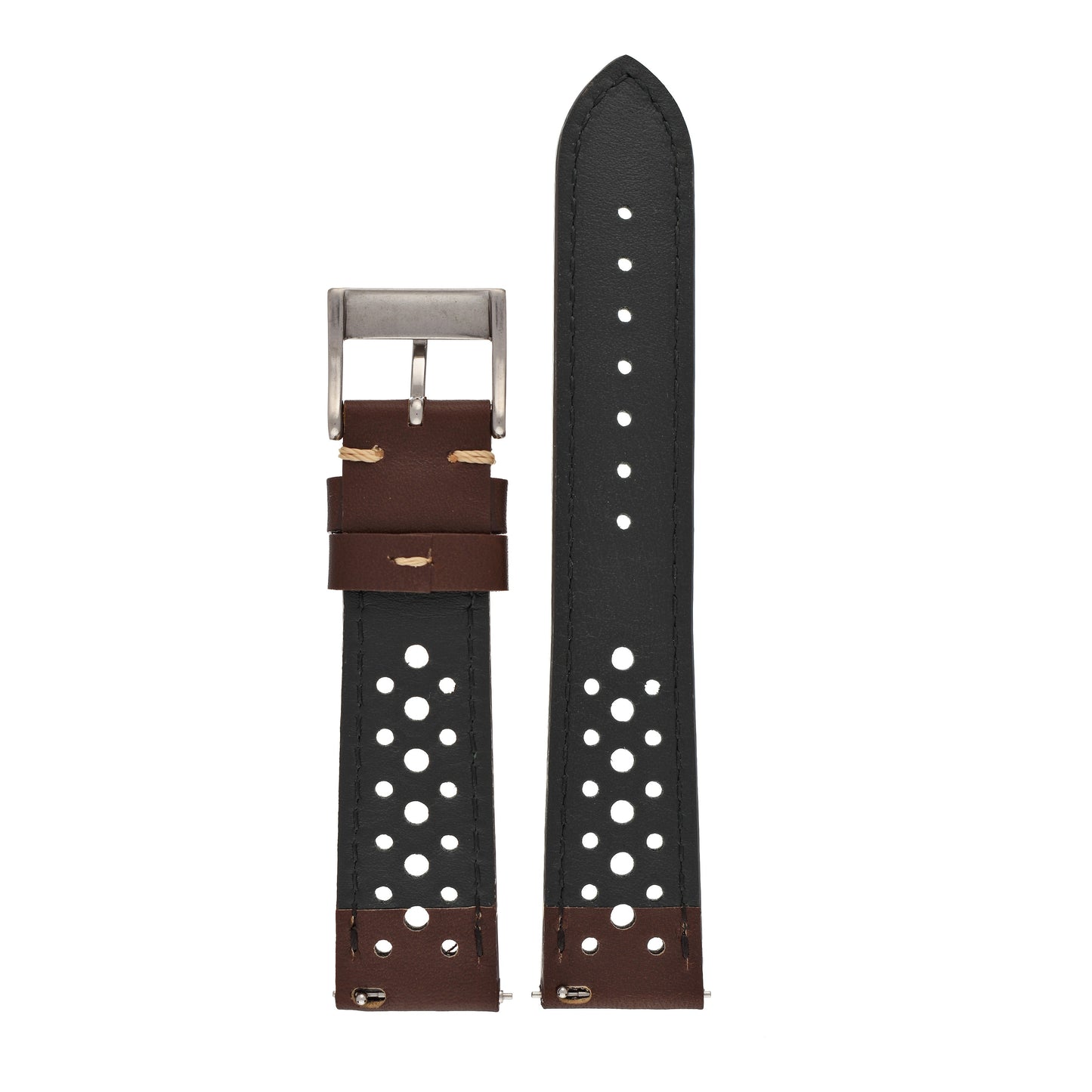 Vintage Racing Leather Watch Strap
