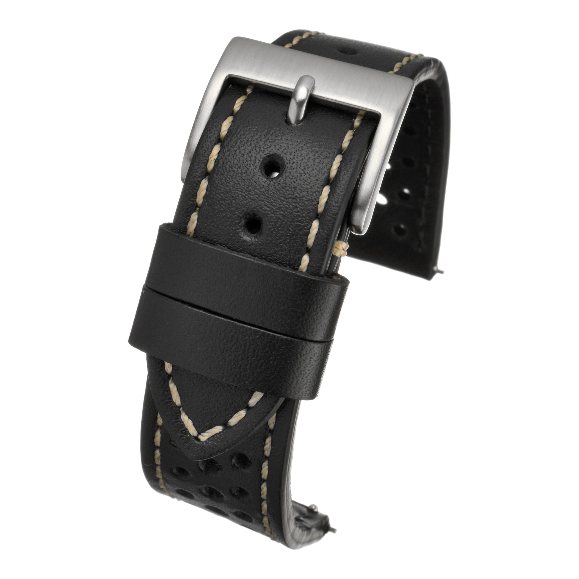 Vintage Racing Leather Watch Strap
