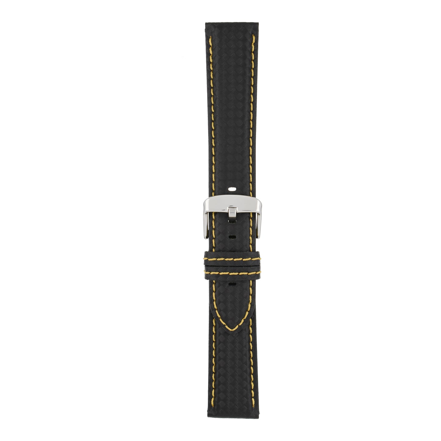 Water Resistant Carbon Leather Watch Strap