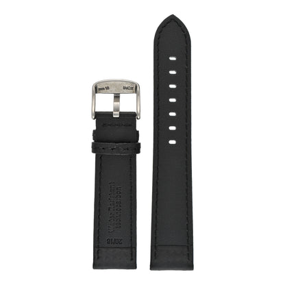 Water Resistant Carbon Leather Watch Strap