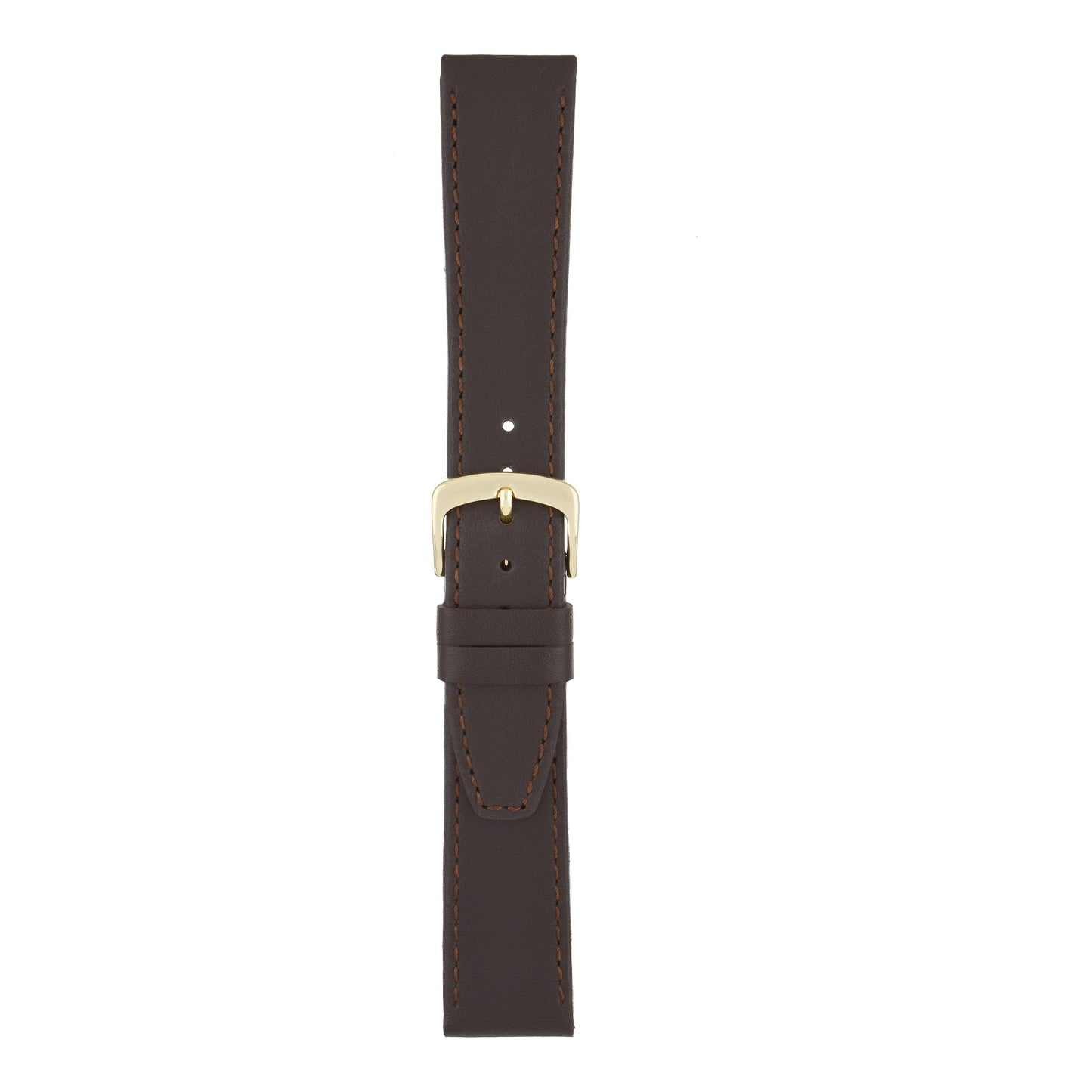 Water Resistant Stitched Leather Watch Strap