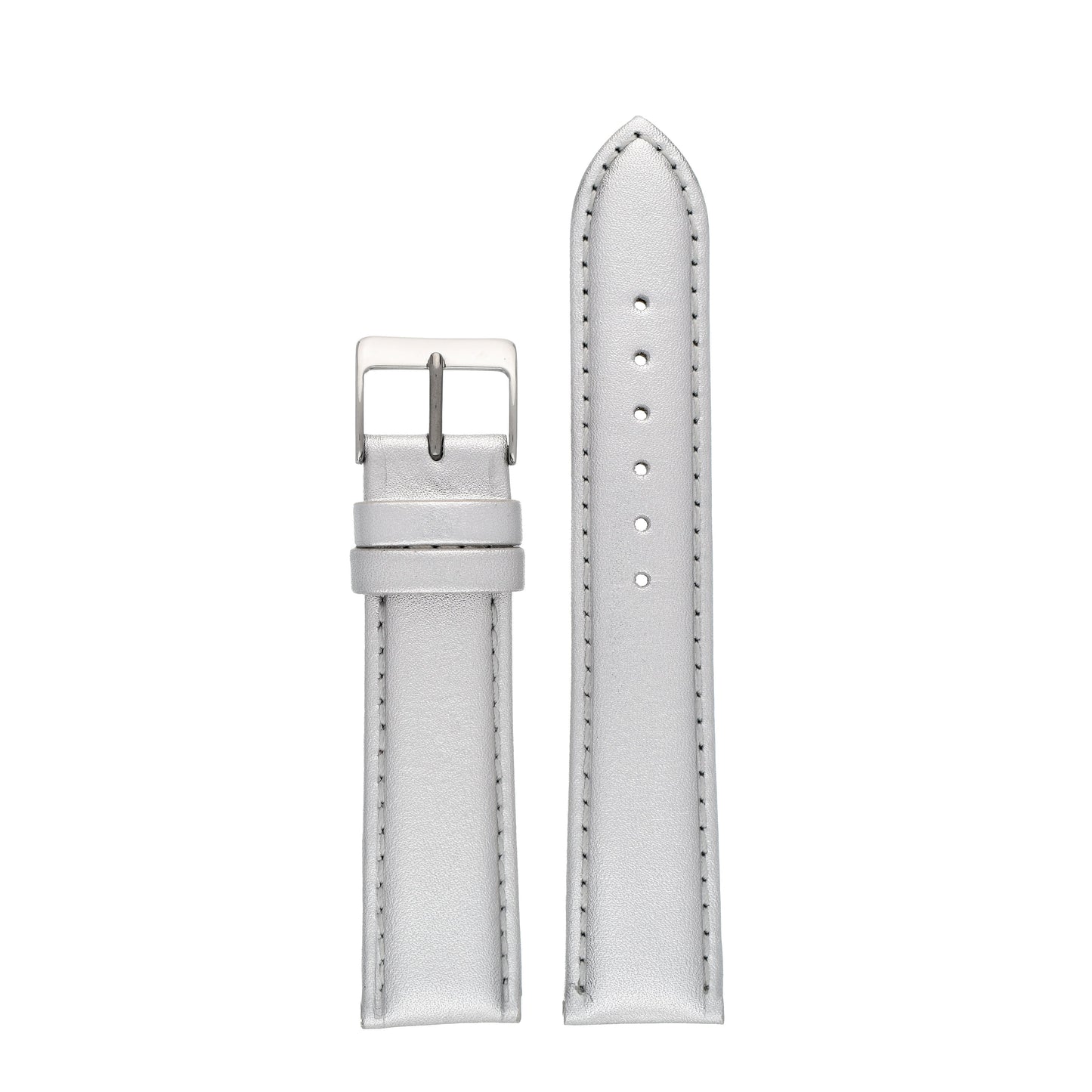 Metallic Colours Leather Watch Strap