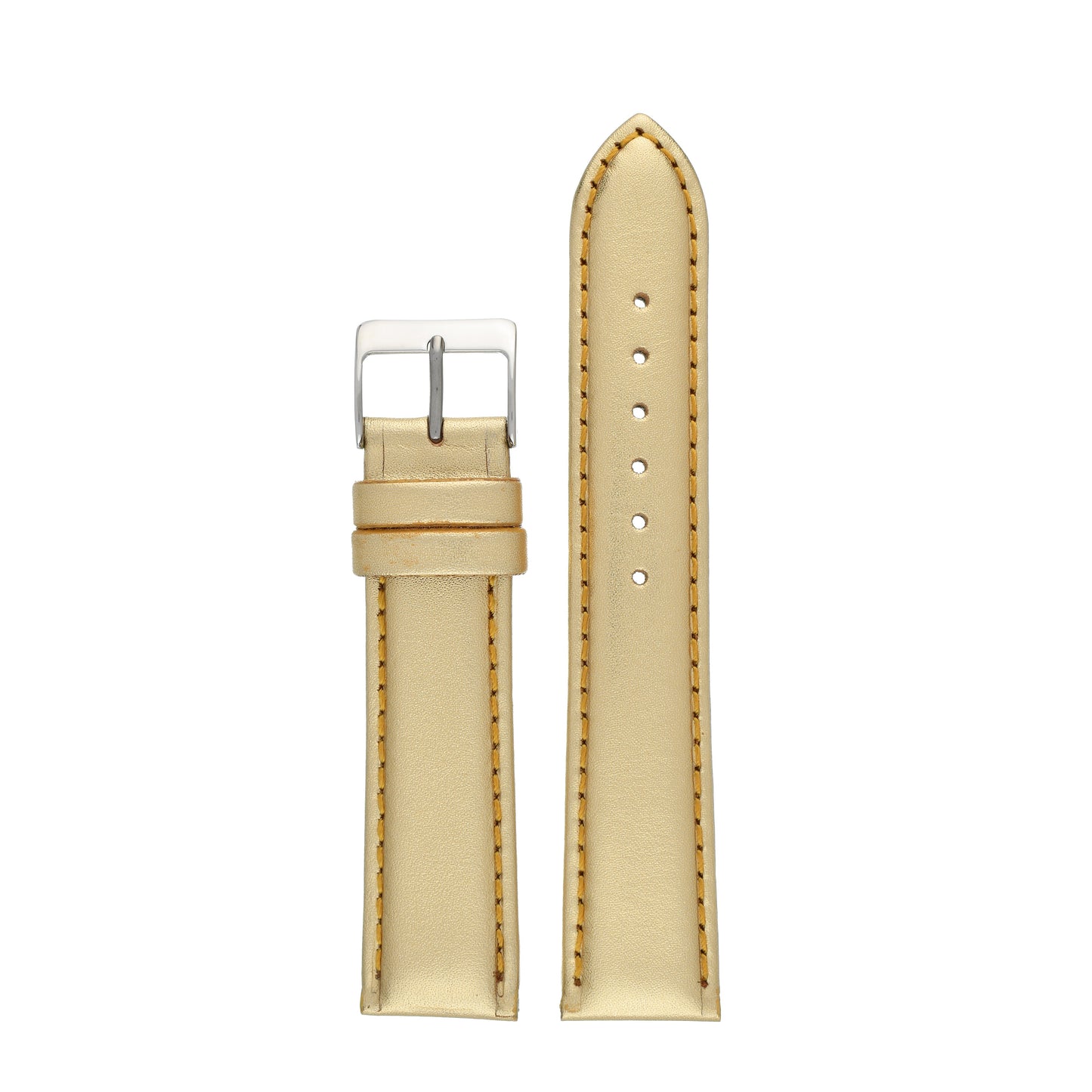 Metallic Colours Leather Watch Strap