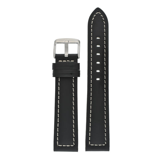 Modern Cut Edge Leather Watch Strap