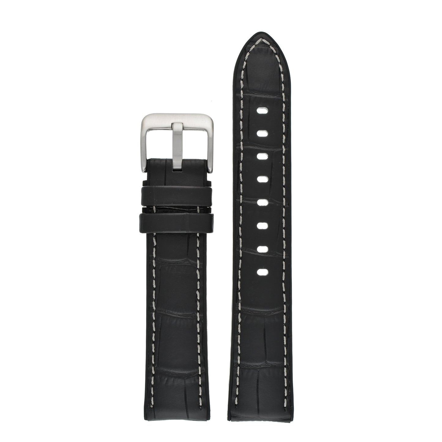Active Alligator Grain Leather Watch Strap