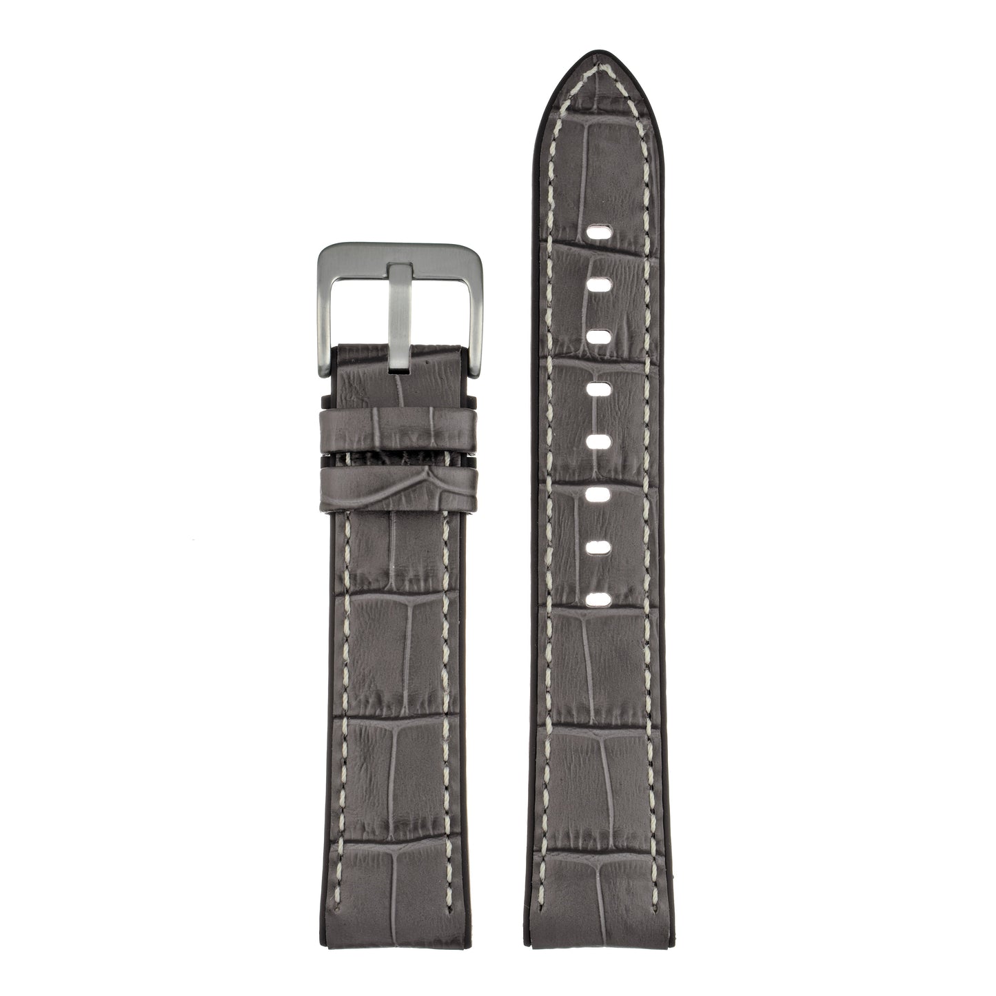 Active Alligator Grain Leather Watch Strap