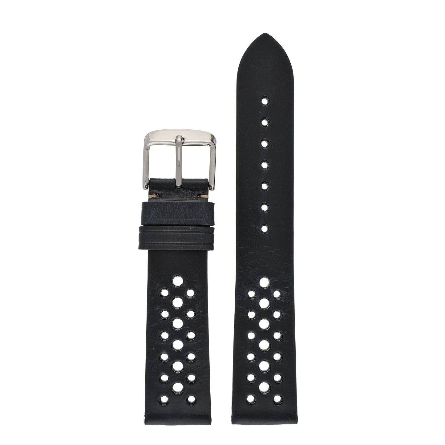 Perforated Hand Finished Leather Watch Strap