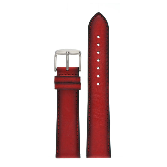 Hand Burnished Leather Watch Strap