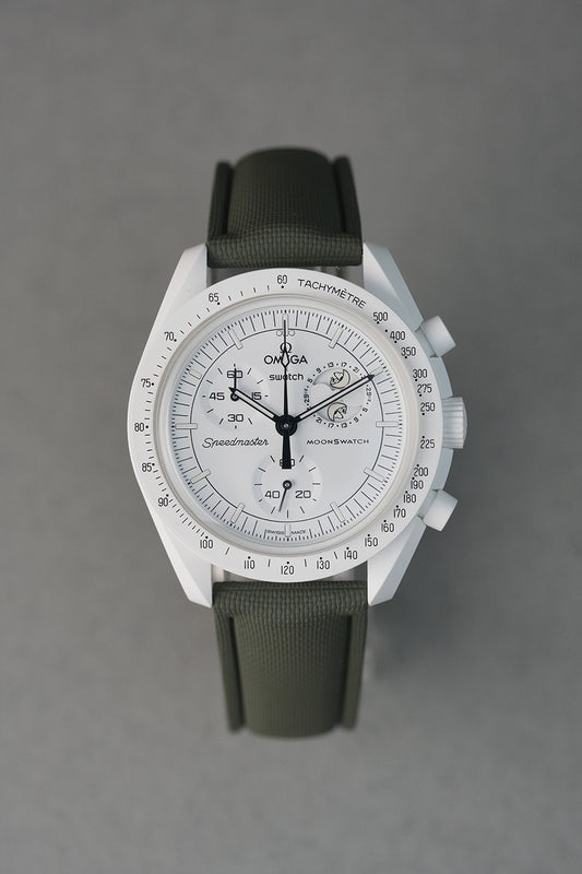 MoonSwatch Sailcloth Deployant Strap — FKM Rubber