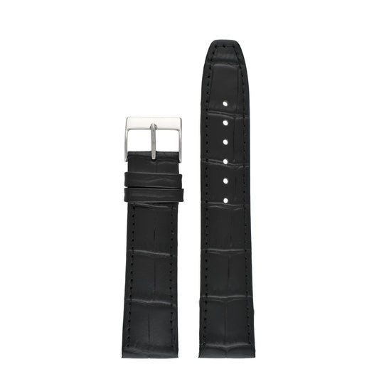 Open Ended Crocodile Leather Watch Strap