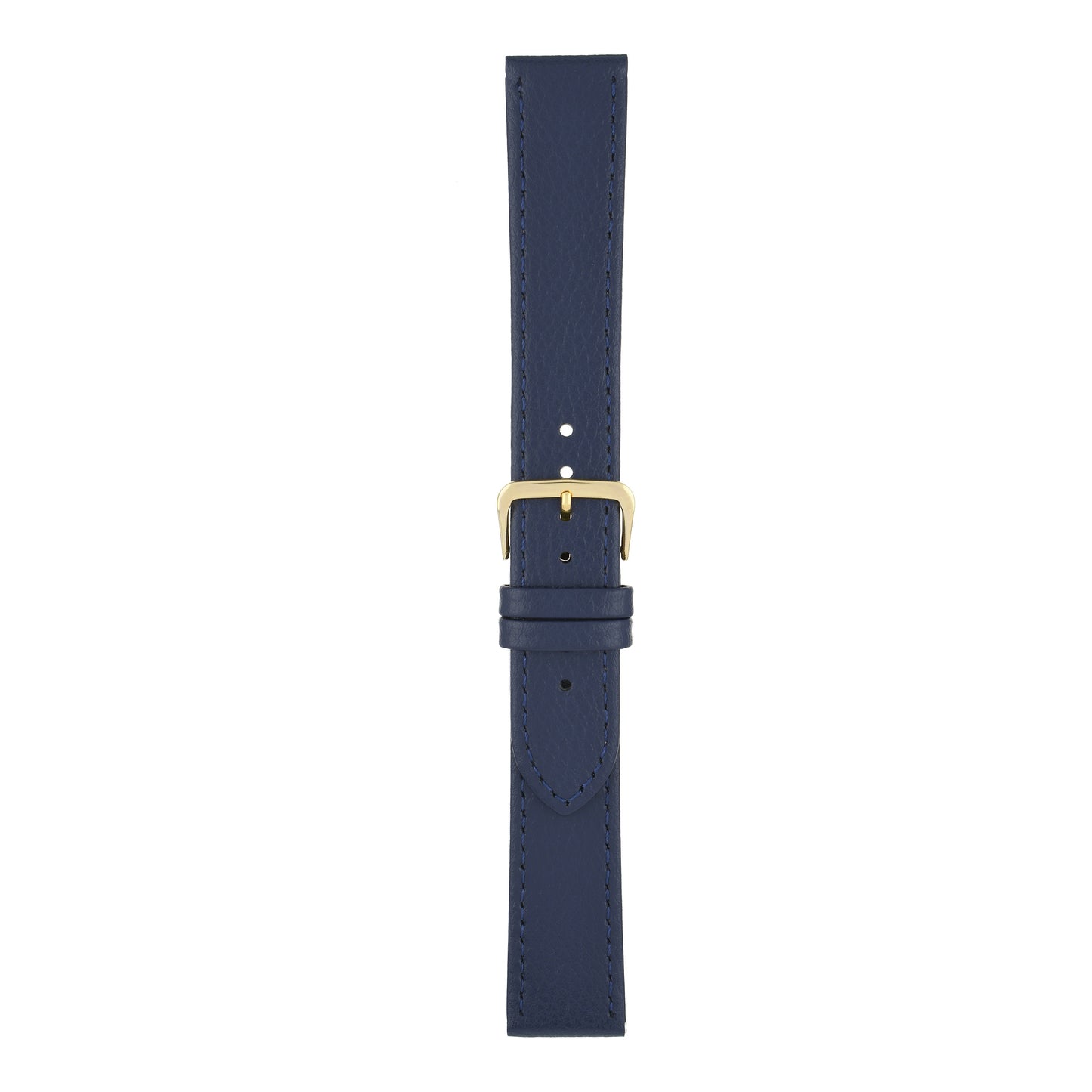 XL Buffalo Grain Stitched Leather Watch Strap