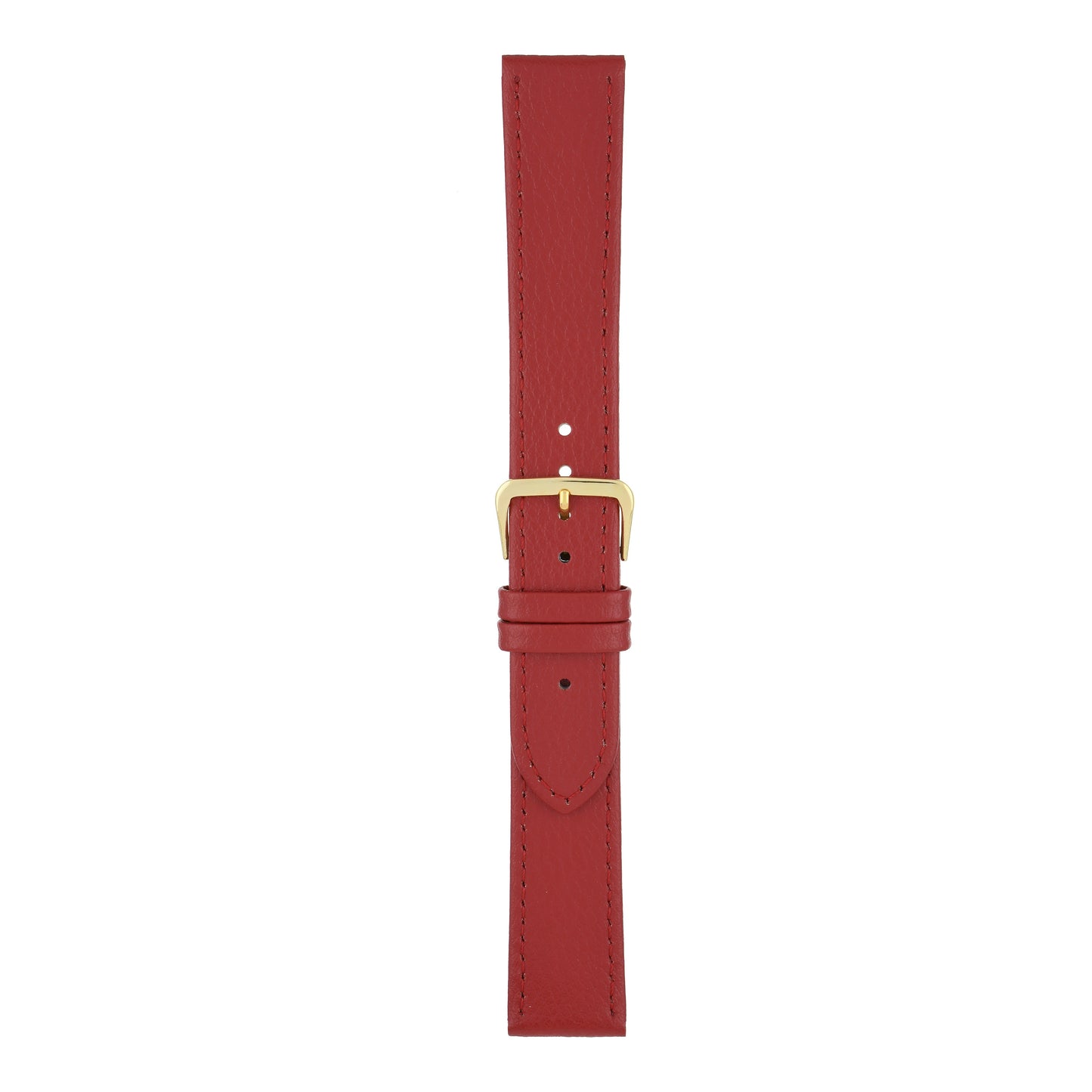 XL Buffalo Grain Stitched Leather Watch Strap