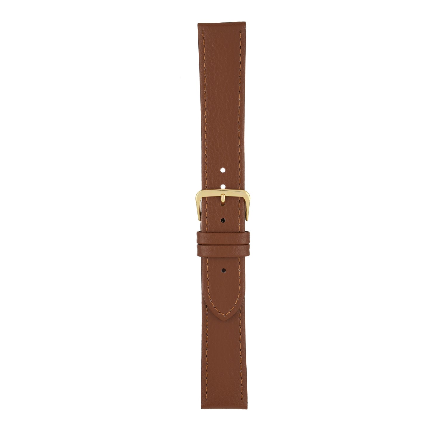 XL Buffalo Grain Stitched Leather Watch Strap