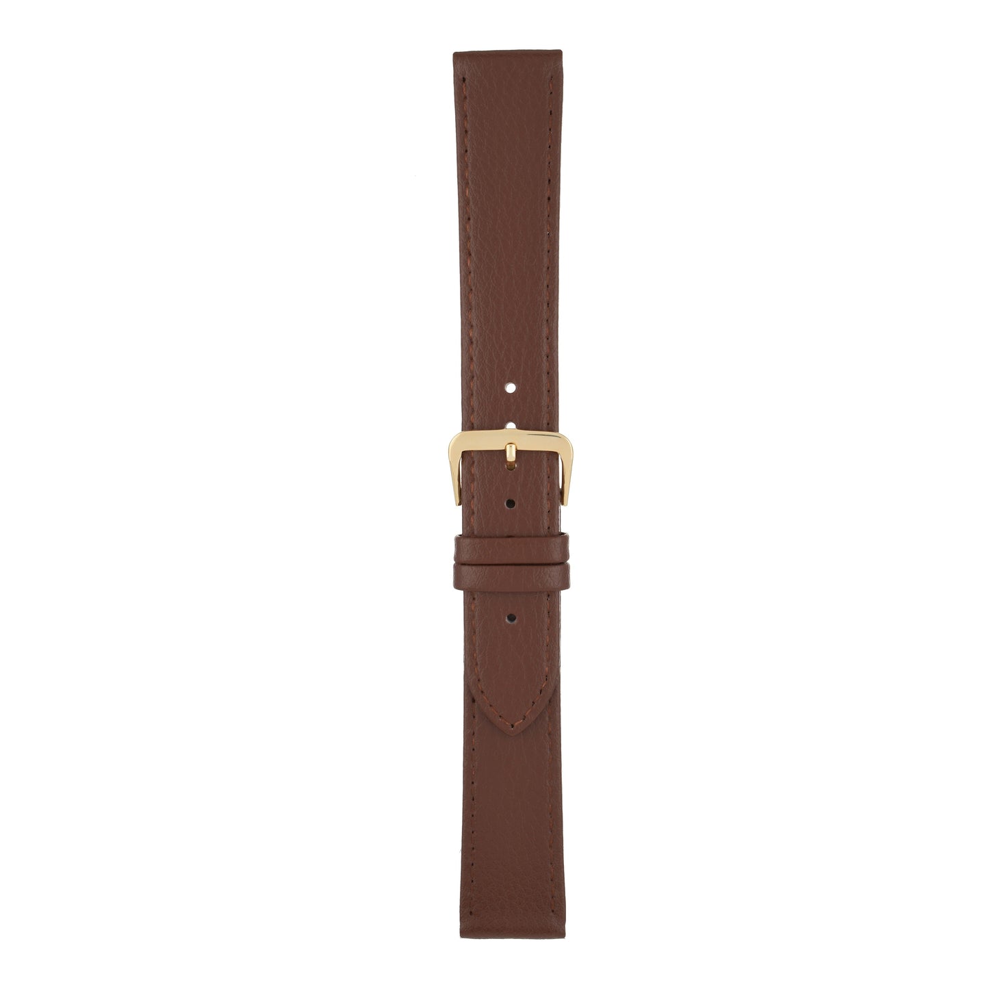 XL Buffalo Grain Stitched Leather Watch Strap