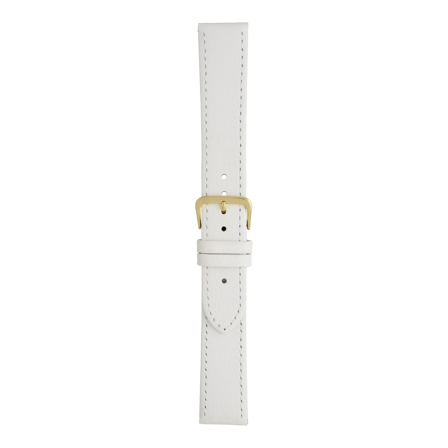 XL Buffalo Grain Stitched Leather Watch Strap