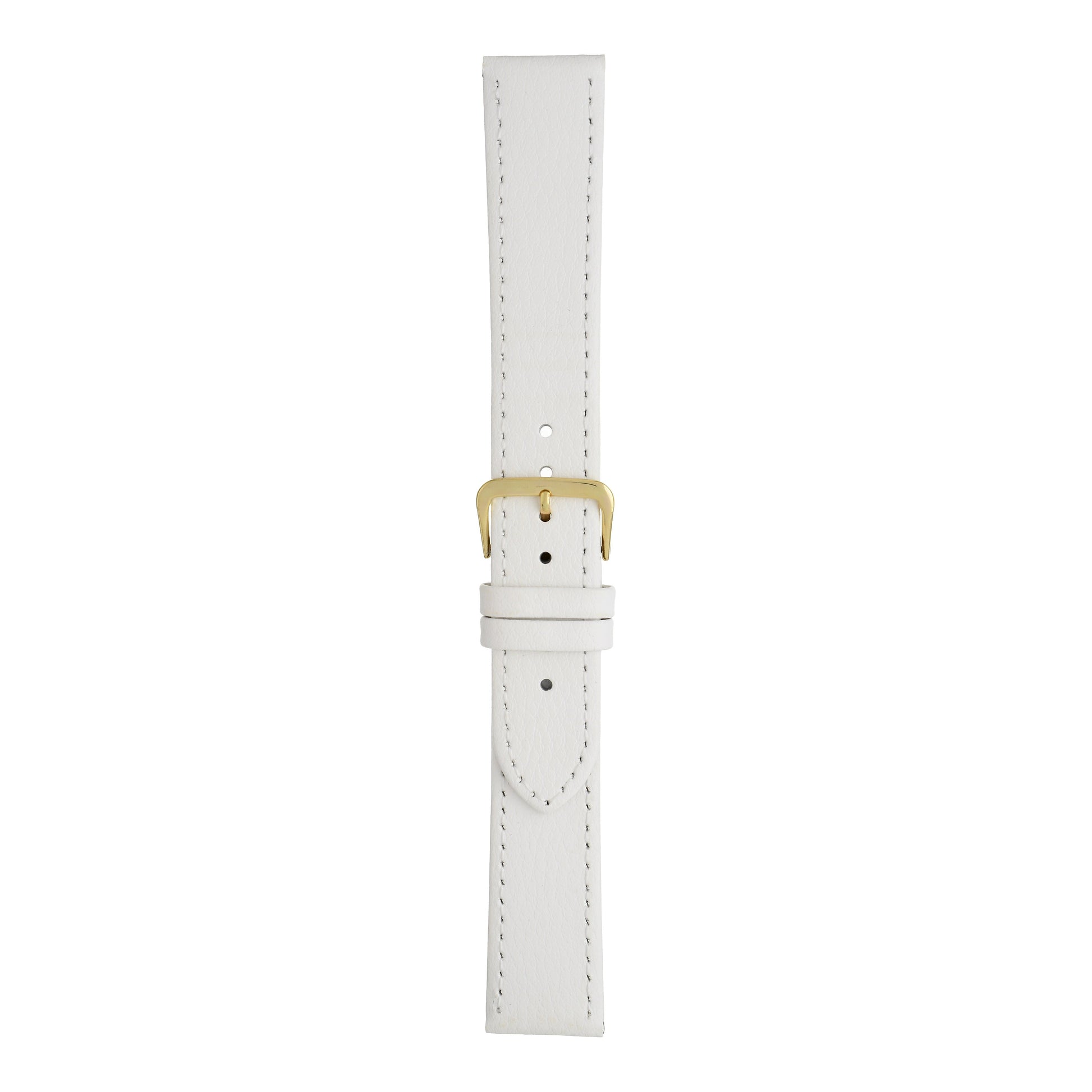 XL Buffalo Grain Stitched Leather Watch Strap