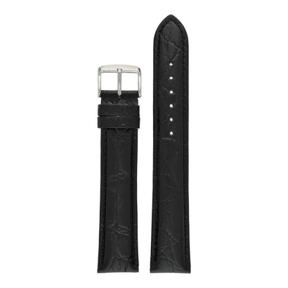 XL Classical Crocodile Grain Leather Watch Strap