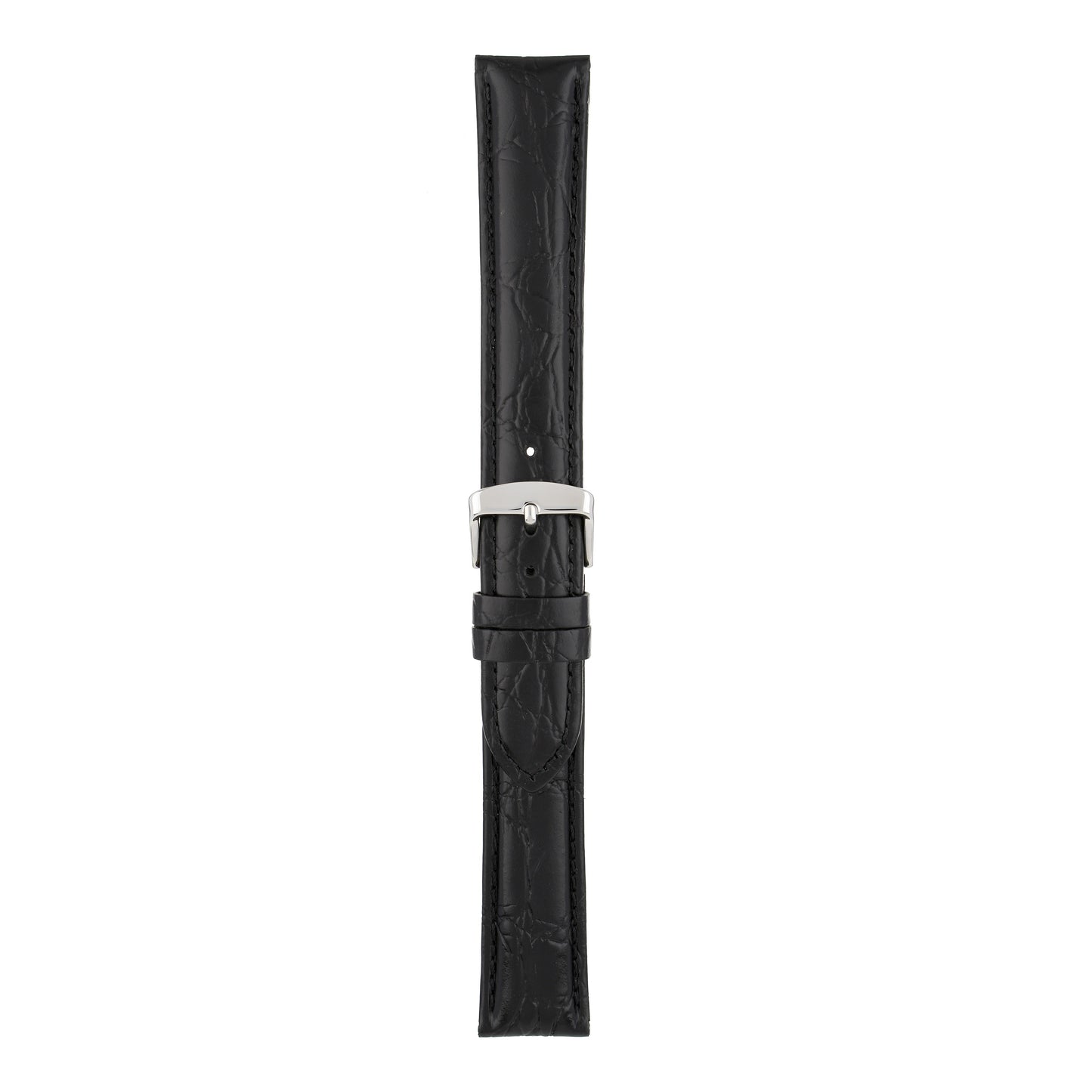 XL Classical Crocodile Grain Leather Watch Strap