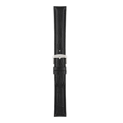 XL Classical Crocodile Grain Leather Watch Strap