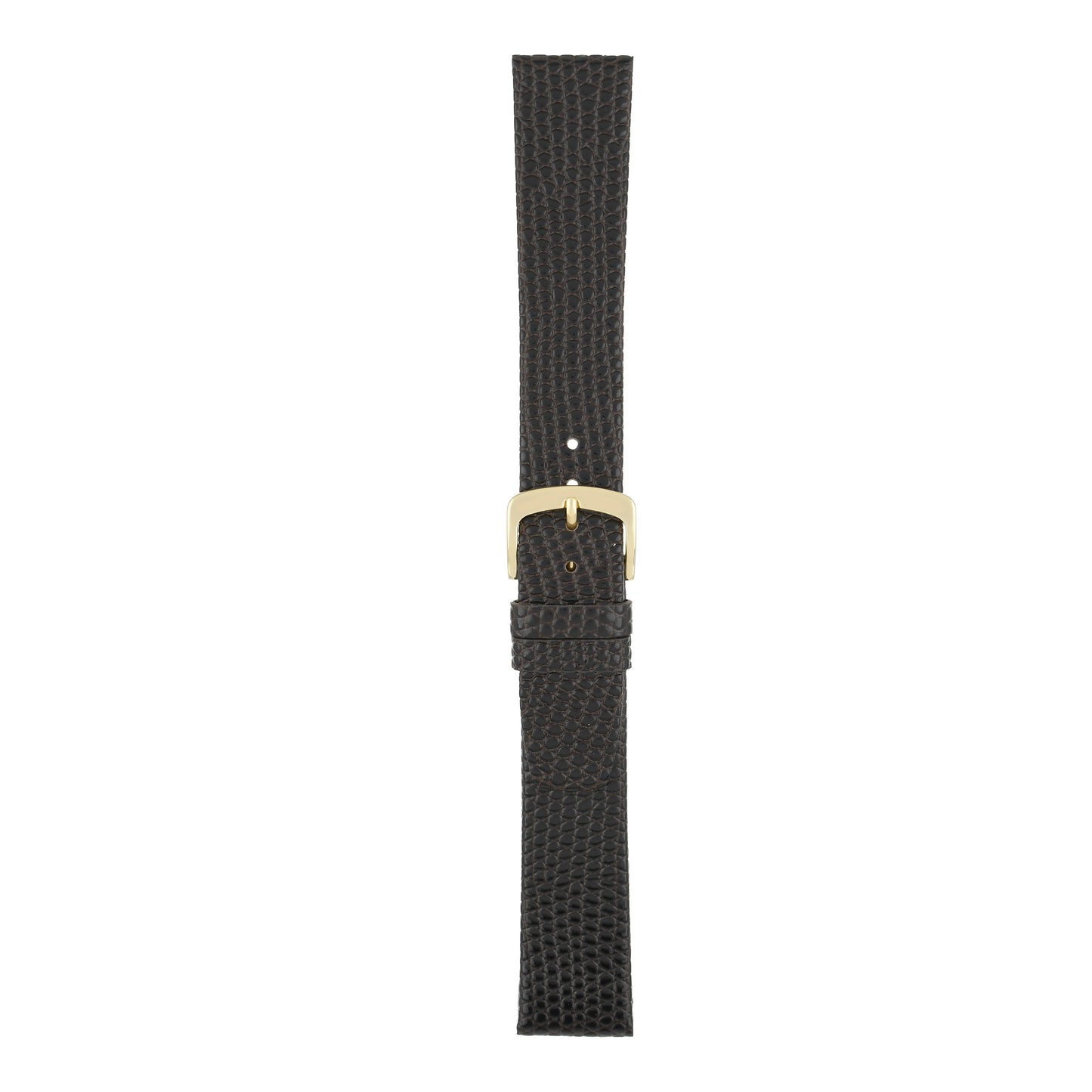 XL Flat Lizard Grain Leather Watch Strap