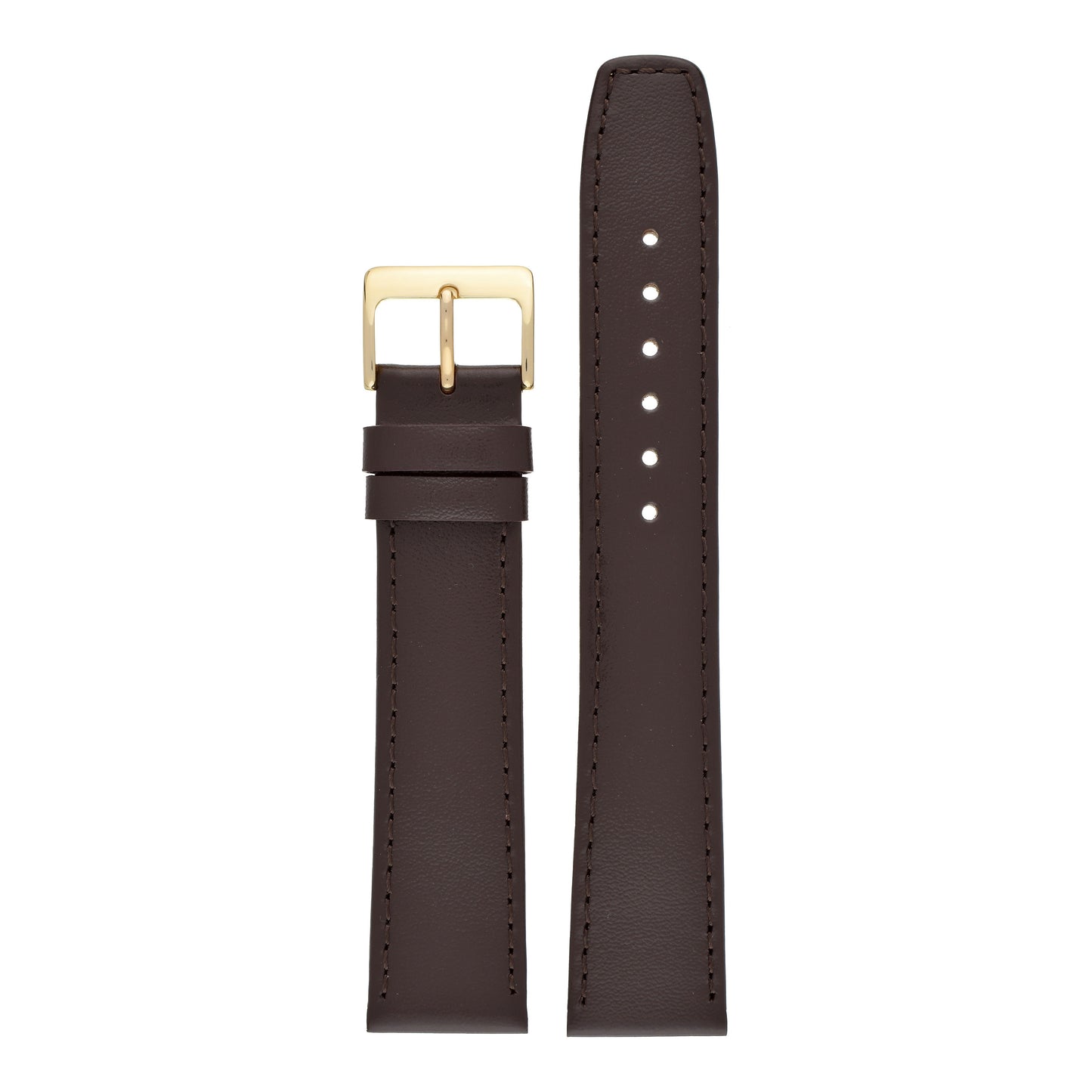 XL Plain Stitched Leather Watch Strap